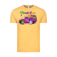 Vintage Mustard mardi gras truck gnome Vintage Tee - JahusDesignShop