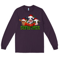 Plum Mooey Christmas Cows Long Sleeve Tee - LillyAllenDesigns