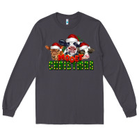 Smoke Mooey Christmas Cows Long Sleeve Tee - LillyAllenDesigns