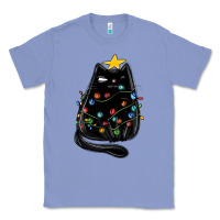 Colony Blue christmas cat with lights Classic Tee - MaliasSmallBusiness