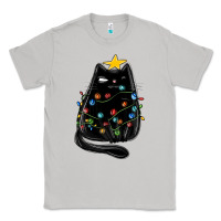 Moon Dust christmas cat with lights Classic Tee - MaliasSmallBusiness