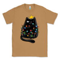 Toasted Coconut christmas cat with lights Classic Tee - MaliasSmallBusiness