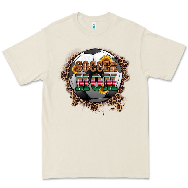 Soccer Mom With Serape And Leopard Premium Tee by Artiststas | Teevron