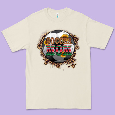 Soccer Mom With Serape And Leopard Premium Tee Designed By Artiststas