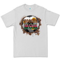 Dove Grey soccer mom with serape and leopard Premium Tee - Artiststas