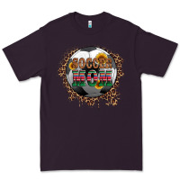 Plum soccer mom with serape and leopard Premium Tee - Artiststas