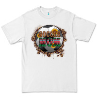 White soccer mom with serape and leopard Premium Tee - Artiststas