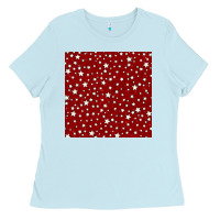 Glitter 4th Of July Seamless Pattern Ladies Tee | Teevron