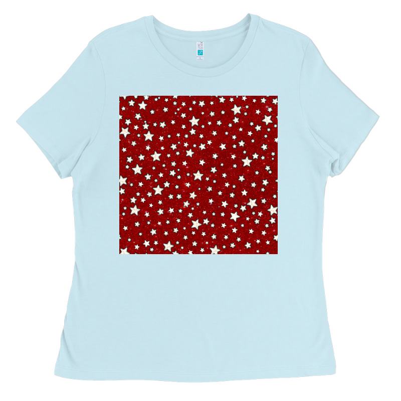Glitter 4th Of July Seamless Pattern Ladies Tee by BundleAndBundleShop | Teevron