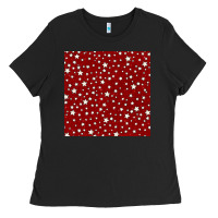 Black glitter 4th of july seamless pattern Ladies Tee - BundleAndBundleShop