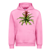 Fuchsia Pink Bromeliads Urban Hoodie - LillyAllenDesigns