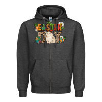 Charcoal Heather Easter Day Zipper Hoodie - HowdyJamesFarm