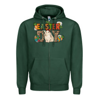 Sports Green Easter Day Zipper Hoodie - HowdyJamesFarm