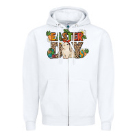 White Easter Day Zipper Hoodie - HowdyJamesFarm