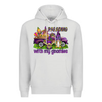 Dove Grey Parading with my gnomies Premium Hoodie - HowdyJamesFarm