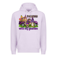 Lilac Parading with my gnomies Premium Hoodie - HowdyJamesFarm