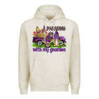 Oatmeal Heather Parading with my gnomies Premium Hoodie - HowdyJamesFarm