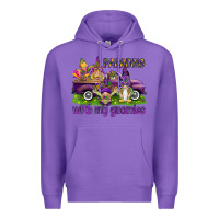 Purple Parading with my gnomies Premium Hoodie - HowdyJamesFarm