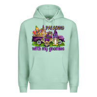 Seafoam Parading with my gnomies Premium Hoodie - HowdyJamesFarm