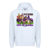 White Parading with my gnomies Premium Hoodie - HowdyJamesFarm