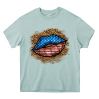 Arona western 4 of july lips Heavy Core Tee - BundleAndBundleShop