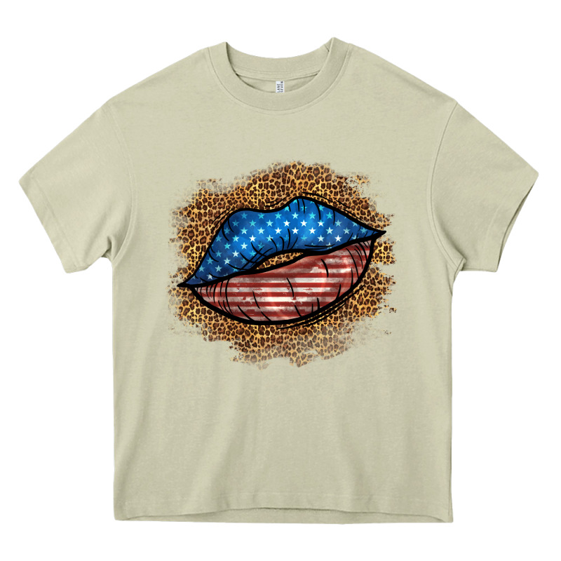 Western 4 Of July Lips Heavy Core Tee by BundleAndBundleShop | Teevron