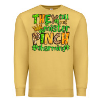 Antique Gold St. Patrick's They call me mister pinch charming Premium Sweatshirt - OliviaCreatesArt