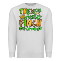 Dove Grey St. Patrick's They call me mister pinch charming Premium Sweatshirt - OliviaCreatesArt