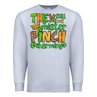 Heather Grey St. Patrick's They call me mister pinch charming Premium Sweatshirt - OliviaCreatesArt