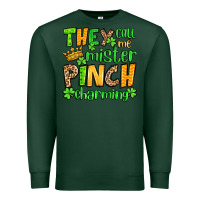 Sports Green St. Patrick's They call me mister pinch charming Premium Sweatshirt - OliviaCreatesArt
