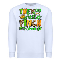 White St. Patrick's They call me mister pinch charming Premium Sweatshirt - OliviaCreatesArt