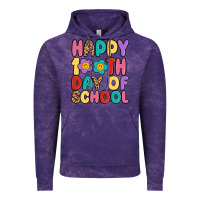 Cloud Purple happy 100 th day of school Vintage Hoodie - MaliasSmallBusiness