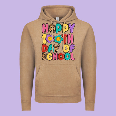 Happy 100 Th Day Of School Vintage Hoodie Designed By Maliassmallbusiness