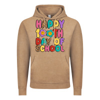 Vintage Coffee happy 100 th day of school Vintage Hoodie - MaliasSmallBusiness