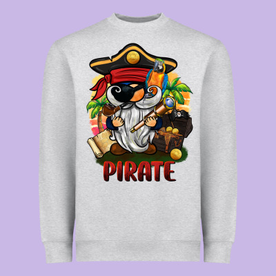 Pirate Gnome Heavyweight Sweatshirt Designed By Barkaloodesign