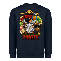 Navy pirate gnome Heavyweight Sweatshirt - BarkalooDesign