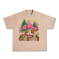 Burro merry christmas flamingos Urban Heavy Tee - MaliasSmallBusiness