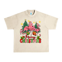 Sandshell merry christmas flamingos Urban Heavy Tee - MaliasSmallBusiness