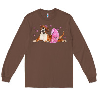 Chestnut boxer dog with tutu Long Sleeve Tee - LillyAllenDesigns