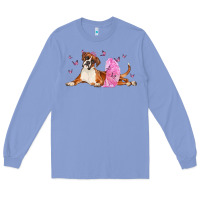 Colony Blue boxer dog with tutu Long Sleeve Tee - LillyAllenDesigns