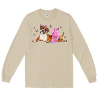 Mushroom boxer dog with tutu Long Sleeve Tee - LillyAllenDesigns