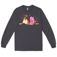 Smoke boxer dog with tutu Long Sleeve Tee - LillyAllenDesigns