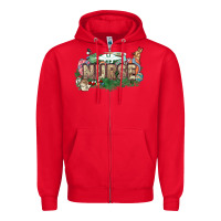 Red Easter egg Nurse bunny Easter Day Zipper Hoodie - HowdyJamesFarm