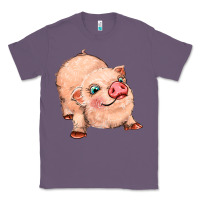 Lavender pig Classic Tee - MaliasSmallBusiness