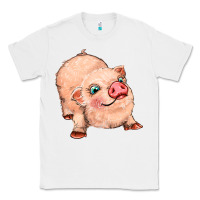 White pig Classic Tee - MaliasSmallBusiness