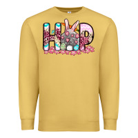 Antique Gold Easter Day Hop bunny Premium Sweatshirt - OliviaCreatesArt