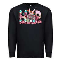 Black Easter Day Hop bunny Premium Sweatshirt - OliviaCreatesArt