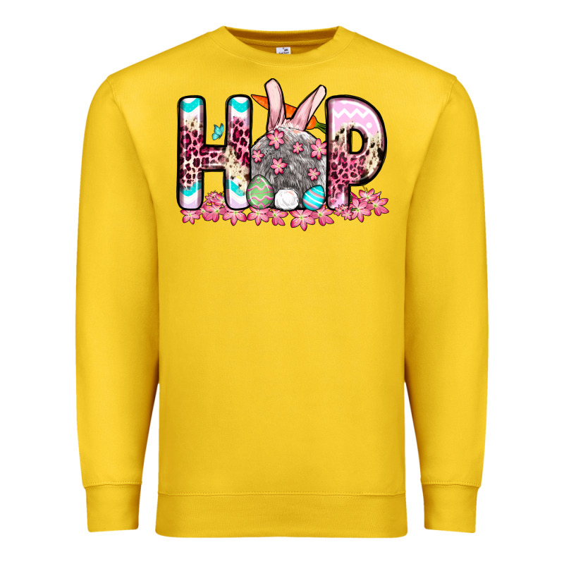 Easter Day Hop Bunny Premium Sweatshirt by OliviaCreatesArt | Teevron