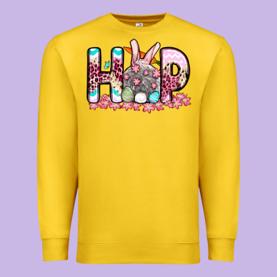 Easter Day Hop Bunny Premium Sweatshirt Designed By Oliviacreatesart
