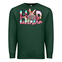 Sports Green Easter Day Hop bunny Premium Sweatshirt - OliviaCreatesArt